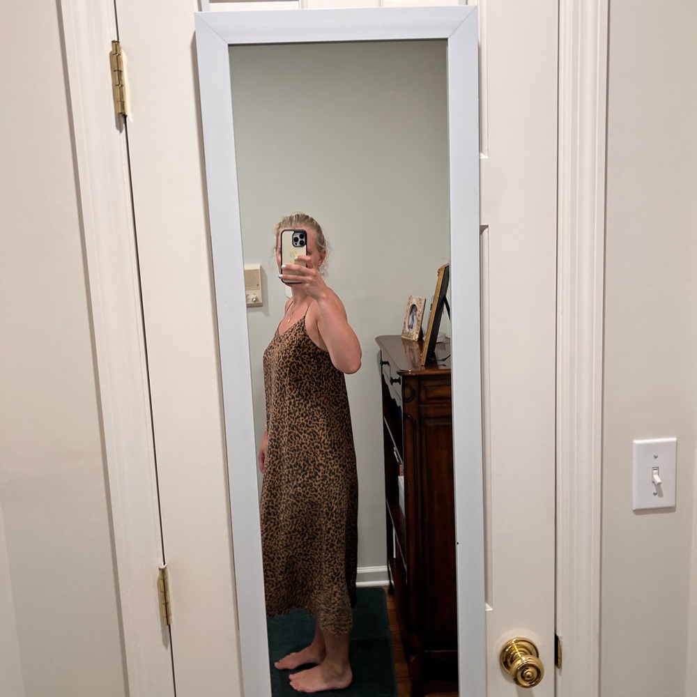 Slip leopard dress